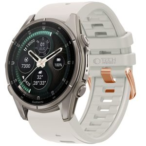 Λουράκι Garmin Fenix 5S / 5S Plus / 6S / 6S Pro / 7S / 8 / 9 / 9 Pro 43mm Tech-Protect Silicone Fog Grey