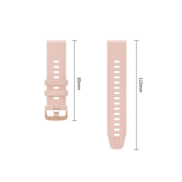 Λουράκι Garmin Fenix 5S / 5S Plus / 6S / 6S Pro / 7S / 8 / 9 / 9 Pro 43mm Tech-Protect Silicone Powder Pink - Image 4