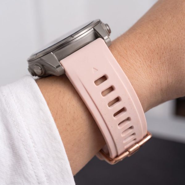 Λουράκι Garmin Fenix 5S / 5S Plus / 6S / 6S Pro / 7S / 8 / 9 / 9 Pro 43mm Tech-Protect Silicone Powder Pink - Image 8