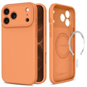 Θήκη iPhone 18 Pro / 17 Pro Tech-Protect Silicone MagSafe Cosmic Orange