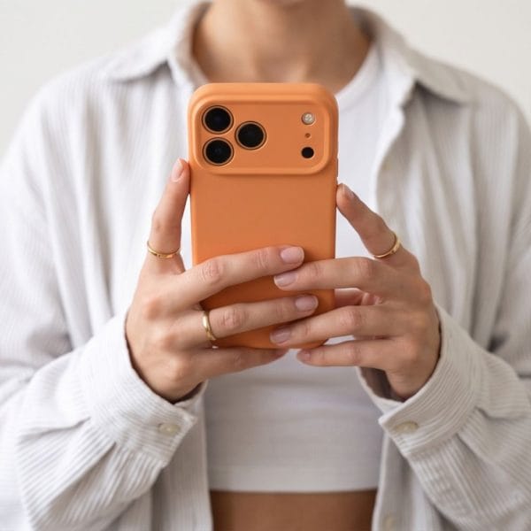 Θήκη iPhone 18 Pro / 17 Pro Tech-Protect Silicone MagSafe Cosmic Orange - Image 7