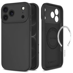 Θήκη iPhone 18 Pro / 17 Pro Tech-Protect Silicone MagSafe Midnight Black