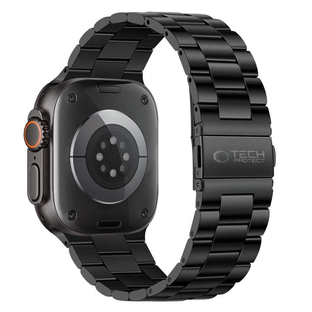 Μεταλλικό Λουράκι Apple Watch 44/45/46/49mm Tech-Protect Stainless Black - Image 2