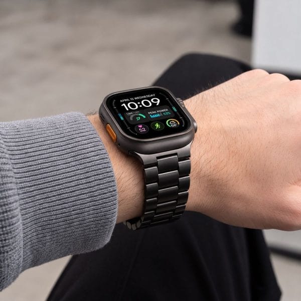 Μεταλλικό Λουράκι Apple Watch 44/45/46/49mm Tech-Protect Stainless Black - Image 7