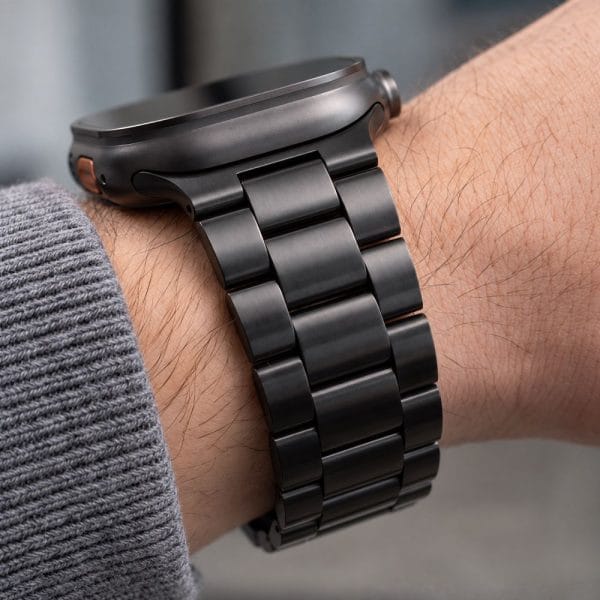 Μεταλλικό Λουράκι Apple Watch 44/45/46/49mm Tech-Protect Stainless Black - Image 9