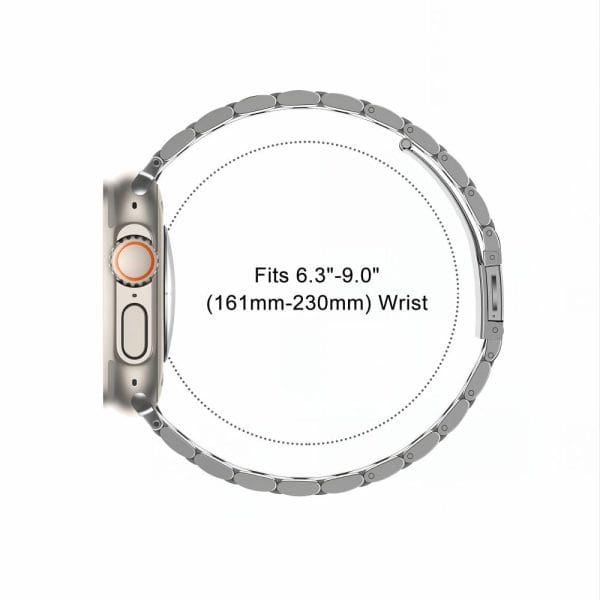 Μεταλλικό Λουράκι Apple Watch 44/45/46/49mm Tech-Protect Stainless Silver - Image 4