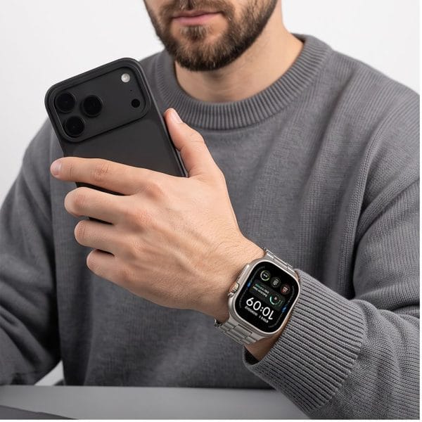 Μεταλλικό Λουράκι Apple Watch 44/45/46/49mm Tech-Protect Stainless Silver - Image 5