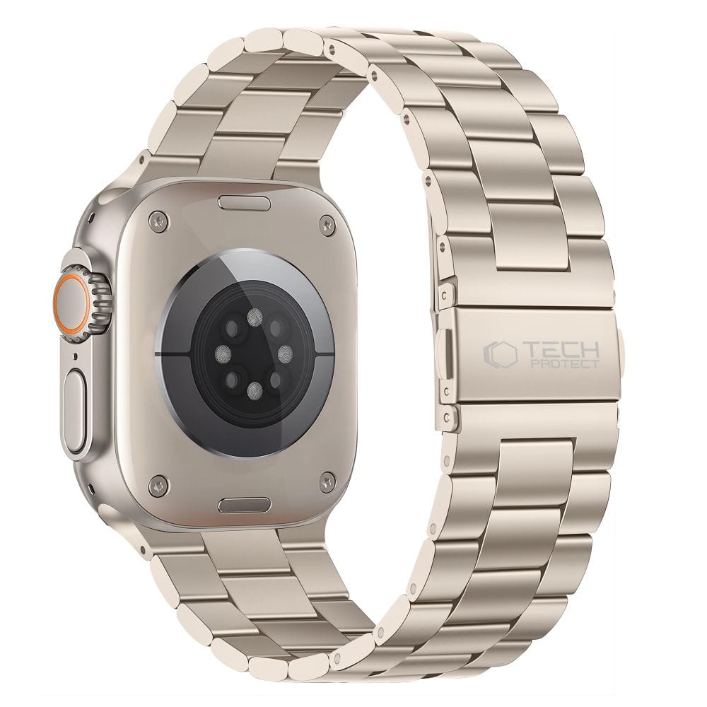 Μεταλλικό Λουράκι Apple Watch 44/45/46/49mm Tech-Protect Stainless Starlight - Image 2