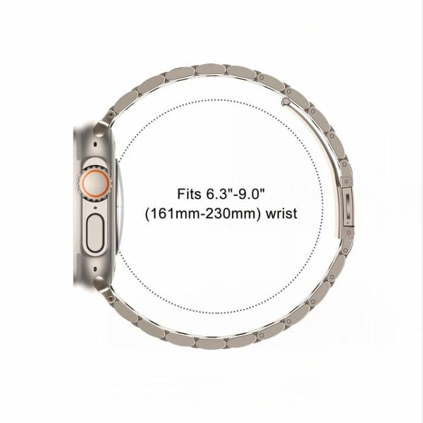 Μεταλλικό Λουράκι Apple Watch 44/45/46/49mm Tech-Protect Stainless Starlight - Image 4
