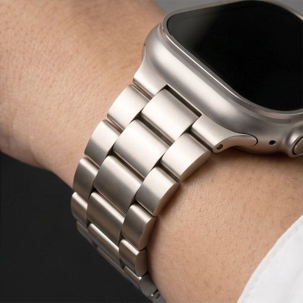 Μεταλλικό Λουράκι Apple Watch 44/45/46/49mm Tech-Protect Stainless Starlight - Image 9