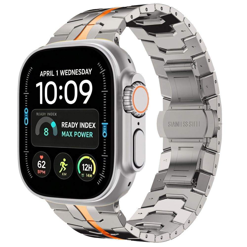 Μεταλλικό λουράκι Apple Watch 44/45/46/49mm Tech-Protect Stainless Titanium Orange