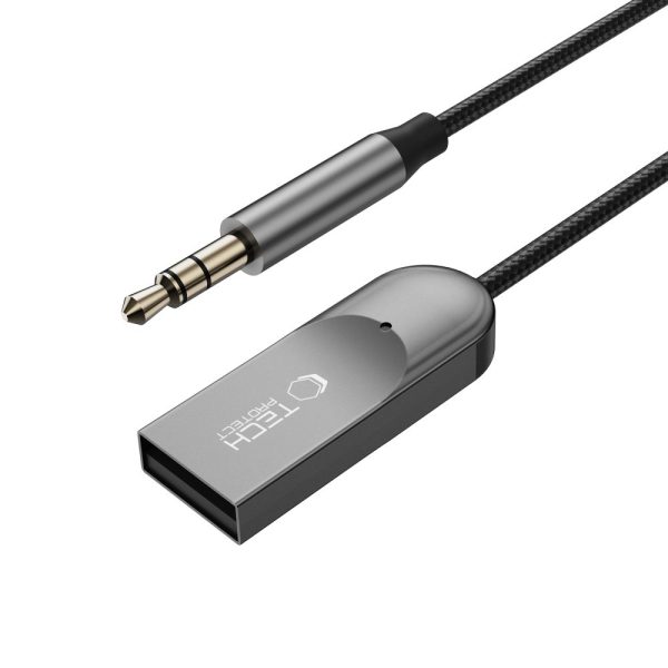 Αντάπτορας Ήχου Tech-Protect UltraBoost AU04 AUX Bluetooth 6.0 Grey - Image 4