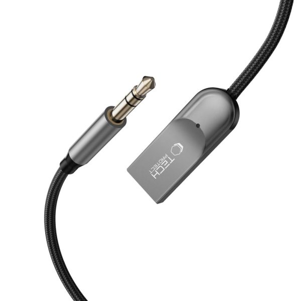 Αντάπτορας Ήχου Tech-Protect UltraBoost AU04 AUX Bluetooth 6.0 Grey - Image 5