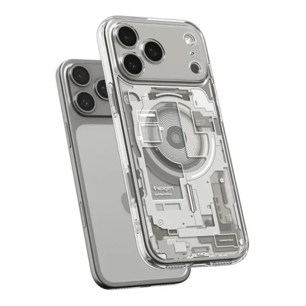 Θήκη iPhone 17 Pro Spigen Ultra Hybrid MagSafe Zero One Natural Titanium (ACS10352) - Image 4