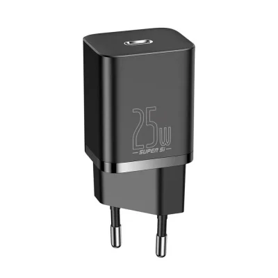 BASEUS Charger Type-C Quick Charger 1C PD 25W Black