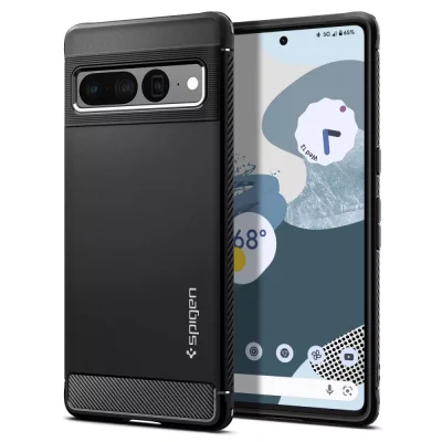 Θήκη Spigen Rugged Armor Black-Google Pixel 7 Pro (ACS04725)
